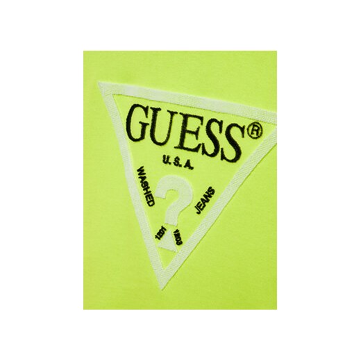 Guess Bluza L3YQ04 KAD73 Zielony Regular Fit Guess 7Y MODIVO