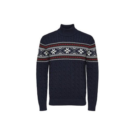 Selected Homme Golf Flake 16081554 Granatowy Regular Fit Selected Homme S MODIVO