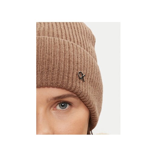 Calvin Klein Czapka Chunky K60K612873 Beżowy Calvin Klein uniwersalny MODIVO