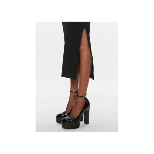Pinko Sukienka dzianinowa Bergamotto 103019 A1KX Czarny Slim Fit Pinko XS MODIVO
