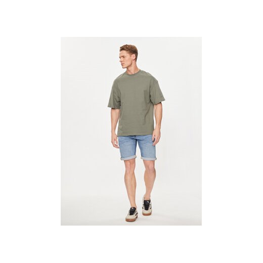 Mustang Szorty jeansowe Chicago 1015140 Niebieski Slim Fit Mustang 32 MODIVO