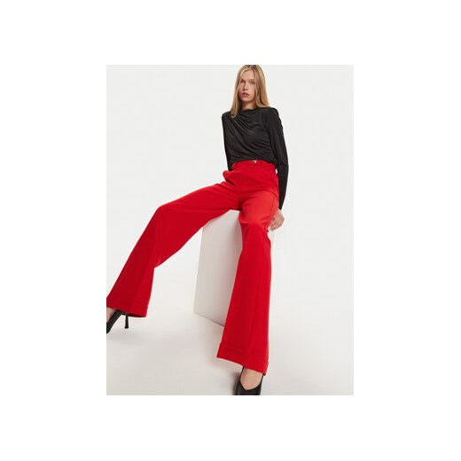 Maryley Spodnie materiałowe 24IB563/43MA Czerwony Regular Fit Maryley L MODIVO