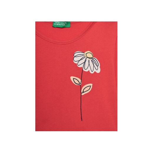 United Colors Of Benetton T-Shirt 3096G10DY Czerwony Regular Fit United Colors Of Benetton 98 MODIVO