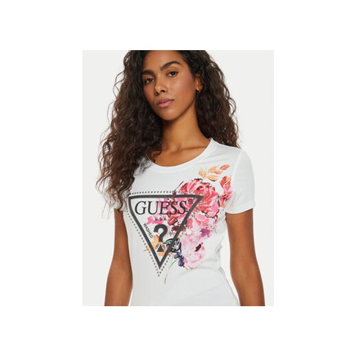 Guess T-Shirt W4BI23 J1314 Biały Regular Fit Guess XL MODIVO
