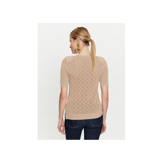 Guess Sweter Belle W4GR15 Z36O0 Beżowy Regular Fit Guess S MODIVO