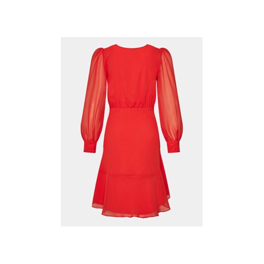 NAF NAF Sukienka koktajlowa YHNR19 Czerwony Regular Fit Naf Naf 38 MODIVO