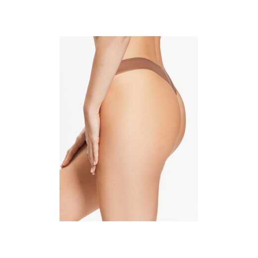 Chantelle Stringi Soft Stretch C26490 Brązowy Chantelle one size MODIVO