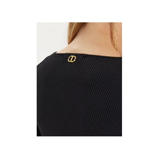 TWINSET Kardigan 242TP3193 Czarny Slim Fit Twinset M MODIVO