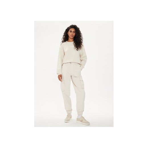 Vans Bluza W Essential Ft Rlx Crew VN000JF5 Écru Regular Fit Vans M MODIVO