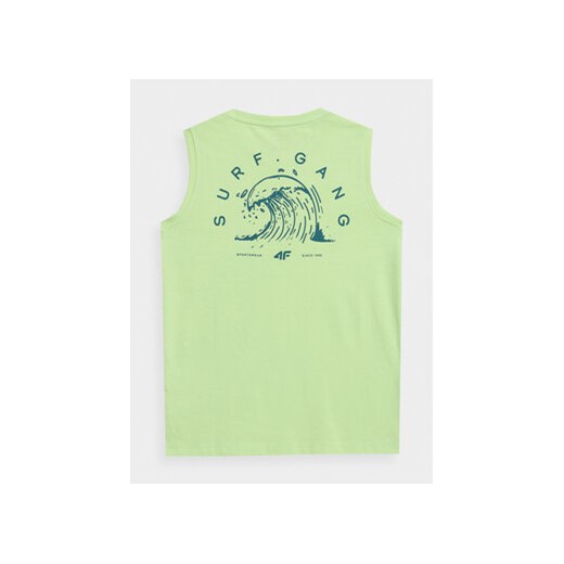 4F Tank top 4FJSS23TTSHM284 Zielony Regular Fit 152 MODIVO