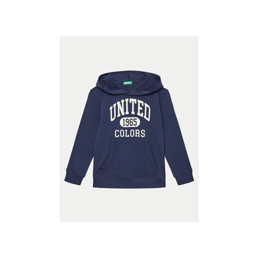 United Colors Of Benetton Bluza 3J68C203N Granatowy Regular Fit United Colors Of Benetton 140 MODIVO