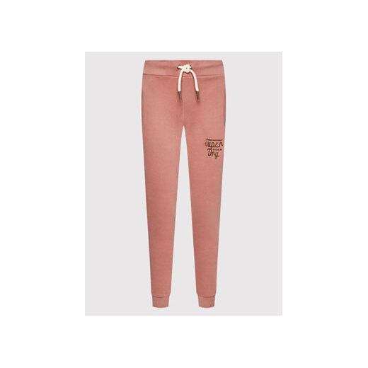 Superdry Spodnie dresowe Script Style W7010615A Różowy Regular Fit Superdry 14 MODIVO