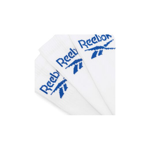 Reebok Zestaw 3 par wysokich skarpet unisex R0255-SS24 (3-pack) Biały Reebok 40_42 MODIVO