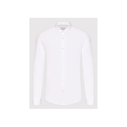 Calvin Klein Jeans Koszula J30J319065 Biały Slim Fit XL MODIVO