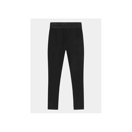 Karl Lagerfeld Kids Legginsy Z14213 D Czarny Slim Fit 16Y MODIVO