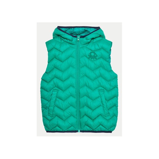 United Colors Of Benetton Kamizelka 2TWDCJ00R Zielony Regular Fit United Colors Of Benetton 122 MODIVO