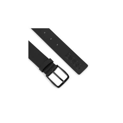 Boss Pasek Męski Tobi-Logtip Sz35 50513086 Czarny 1uniwersalny MODIVO