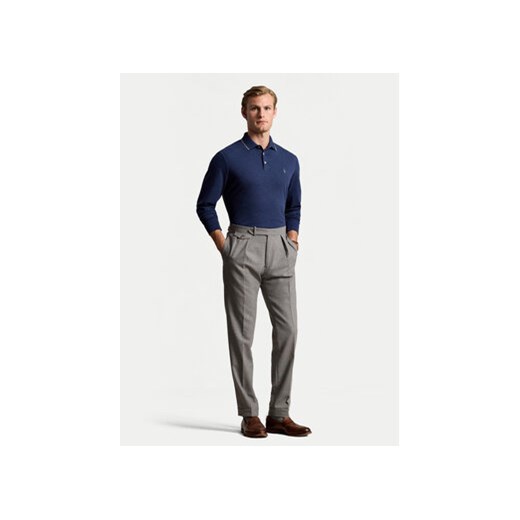 Polo Ralph Lauren Polo 710884588002 Granatowy Custom Slim Fit Polo Ralph Lauren S MODIVO