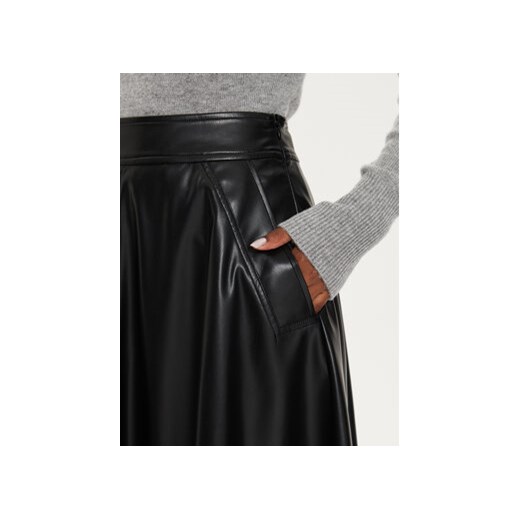 Marella Spódnica z imitacji skóry Lepanto 2423776024 Czarny Regular Fit Marella XL MODIVO