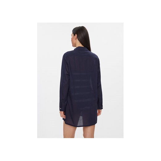 Lauren Ralph Lauren Sukienka plażowa 20498276 Granatowy Relaxed Fit M MODIVO