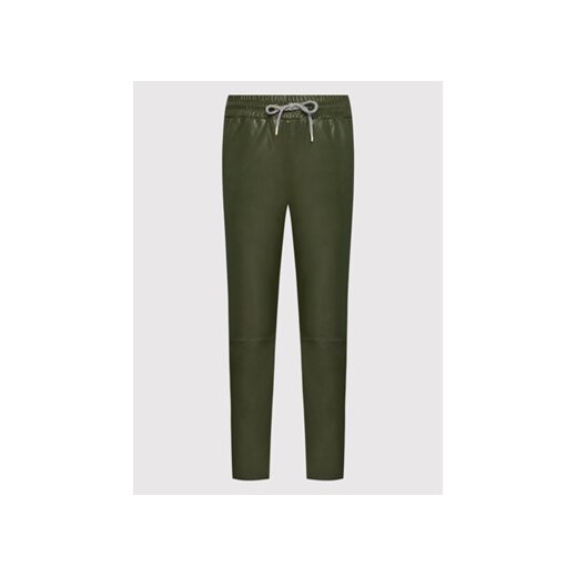 Notes Du Nord Spodnie skórzane Tazz 12504 Zielony Relaxed Fit Notes Du Nord 34 MODIVO