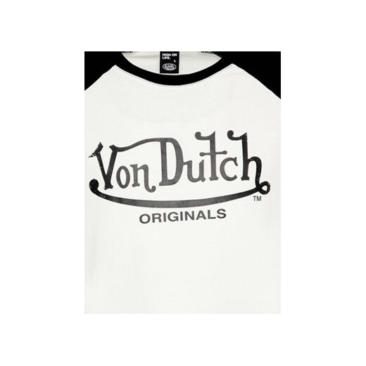 Von Dutch Longsleeve Lane 6 324 009 Biały Relaxed Fit Von Dutch M MODIVO