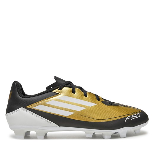 Buty do piłki nożnej adidas F50 CLUB FxG MESSI IG9331 Złoty ze sklepu eobuwie.pl w kategorii Buty sportowe męskie - zdjęcie 177383470