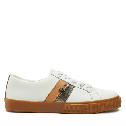 Sneakersy Lauren Ralph Lauren 802942784001 Biały 35.5 eobuwie.pl