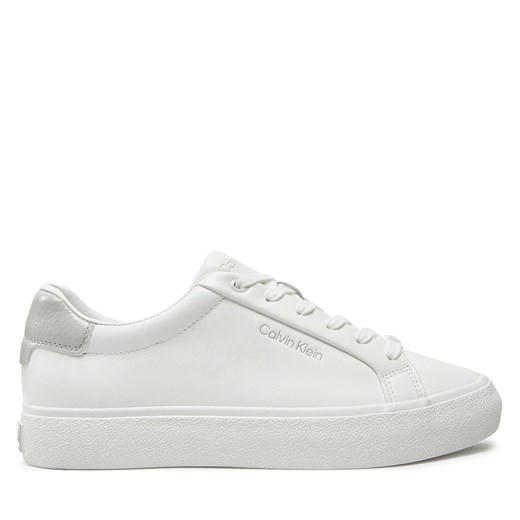 Sneakersy Calvin Klein Vulc Lace Up Texture Fox - Lth HW0HW02439 Biały Calvin Klein 38 eobuwie.pl
