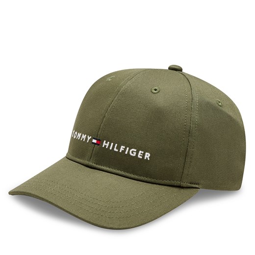 Czapka z daszkiem Tommy Hilfiger Essential Cap AU0AU01667 Khaki Tommy Hilfiger S/M eobuwie.pl