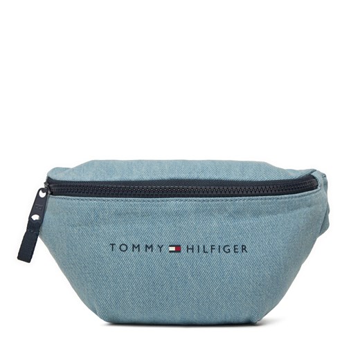 Saszetka nerka Tommy Hilfiger Th Essential Denim Bumbag AU0AU01976 Niebieski Tommy Hilfiger one size eobuwie.pl