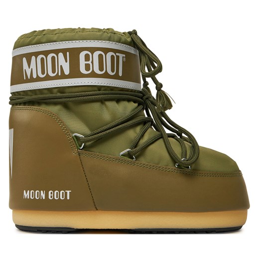 Śniegowce Moon Boot 80D1409340 Khaki Moon Boot 33/35 eobuwie.pl