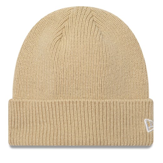 Czapka New Era Wool Cuff Knit Beanie 60424812 Beżowy ze sklepu eobuwie.pl w kategorii Czapki zimowe męskie - zdjęcie 177389404