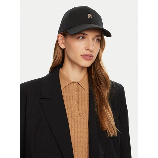Czapka z daszkiem Tommy Hilfiger AW0AW16843 Czarny ze sklepu eobuwie.pl w kategorii Czapki z daszkiem damskie - zdjęcie 177389412