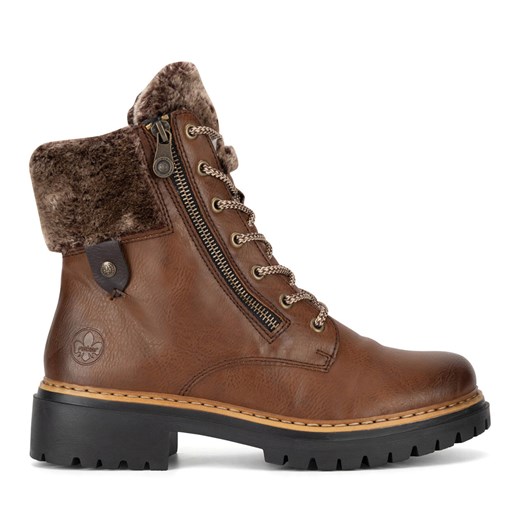 Botki Rieker 72608-24 Brązowy Rieker 37 eobuwie.pl