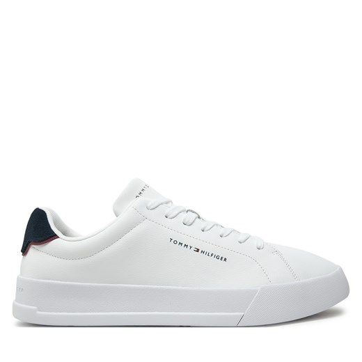 Sneakersy Tommy Hilfiger Th Court Lth Detail Ess FM0FM05367 Biały Tommy Hilfiger 44 eobuwie.pl
