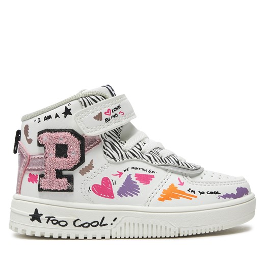 Sneakersy Primigi 6968200 Biały Primigi 34 okazja eobuwie.pl