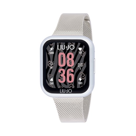 Smartwatch Liu Jo Voice Mini SWLJ146 Srebrny ze sklepu eobuwie.pl w kategorii Zegarki - zdjęcie 177391452