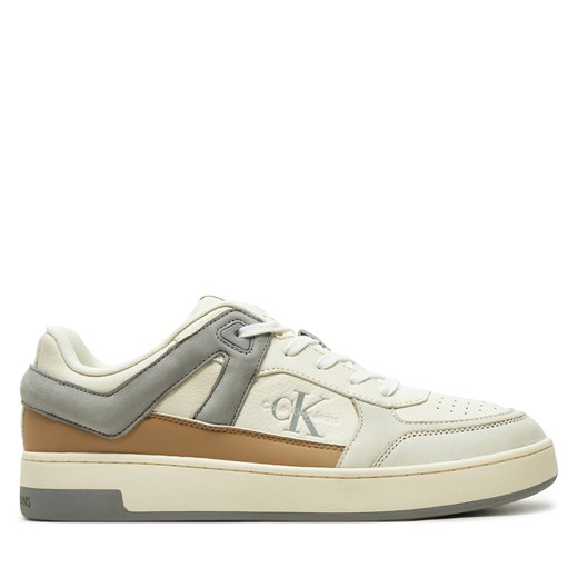 Sneakersy Calvin Klein Jeans YM0YM01110 Écru ze sklepu eobuwie.pl w kategorii Buty sportowe męskie - zdjęcie 177391882