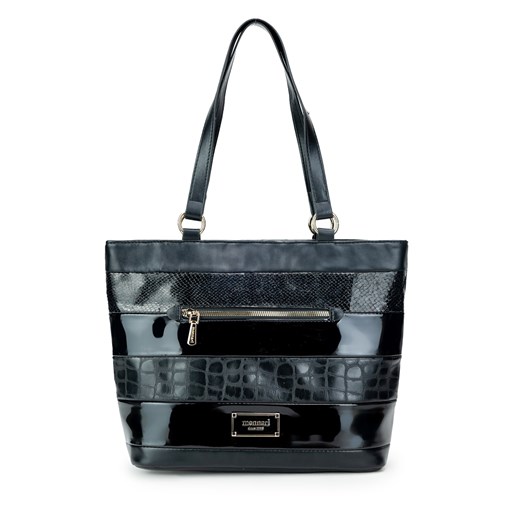 Torebka Monnari TORIMP0-24J-BAG4800-KM20D000-R00 Czarny ze sklepu eobuwie.pl w kategorii Torby Shopper bag - zdjęcie 177391901