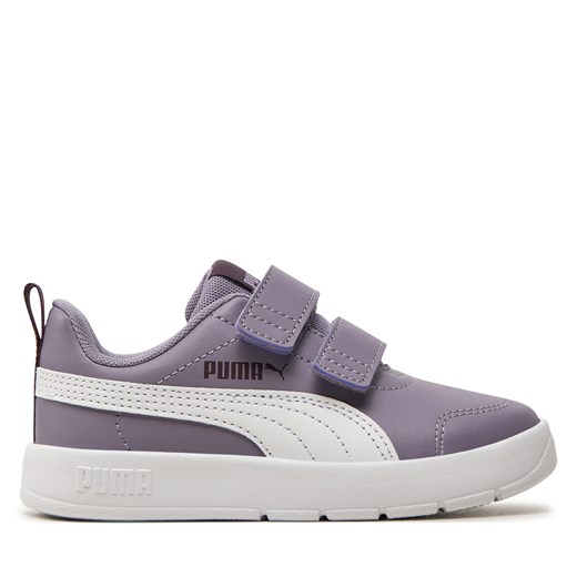 Sneakersy Puma Courtflex V3 397642 04 Fioletowy ze sklepu eobuwie.pl w kategorii Buty sportowe dziecięce - zdjęcie 177392331