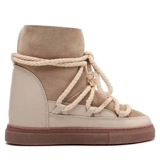 Śniegowce Inuikii Classic Wedge 75203-005 Beżowy ze sklepu eobuwie.pl w kategorii Śniegowce damskie - zdjęcie 177393080