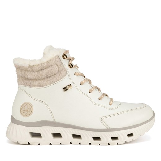 Botki Rieker M6010-80 Biały Rieker 40 okazja eobuwie.pl