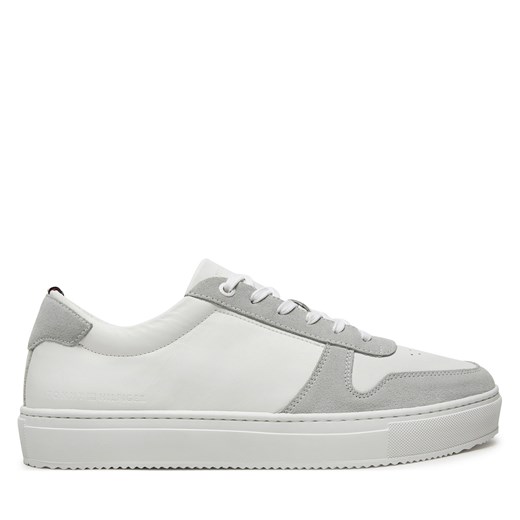 Sneakersy Tommy Hilfiger Premium Corporate Lth Mix FM0FM05244 Biały Tommy Hilfiger 45 eobuwie.pl