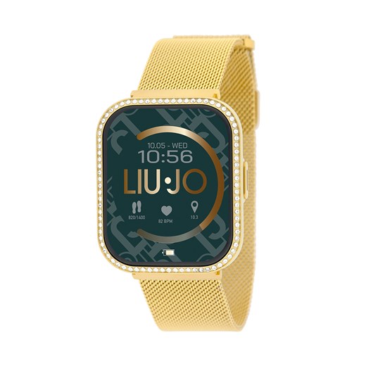 Smartwatch Liu Jo Voice Slim SWLJ099 Złoty ze sklepu eobuwie.pl w kategorii Zegarki - zdjęcie 177394630