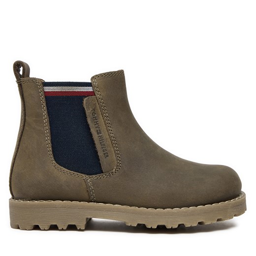Trzewiki Tommy Hilfiger T1X5-33700-0124 M Zielony Tommy Hilfiger 27 eobuwie.pl