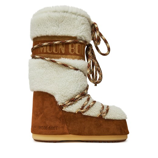 Śniegowce Moon Boot 80D1402610 Brązowy Moon Boot 35/38 eobuwie.pl