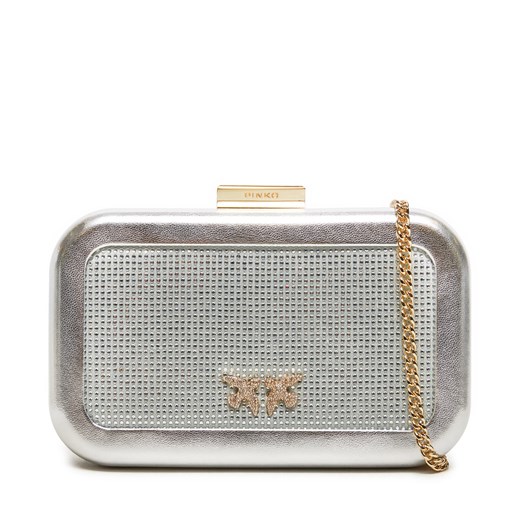Torebka Pinko Greta Box AI 24-25 PLTT 103515 A1WD Srebrny Pinko one size okazja eobuwie.pl