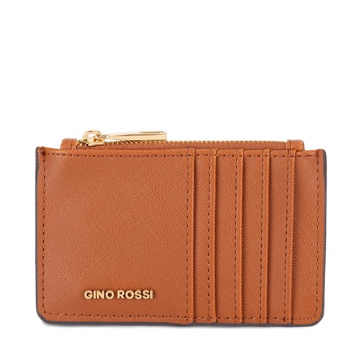 Etui na karty kredytowe Gino Rossi QYL0022 Brązowy Gino Rossi one size eobuwie.pl