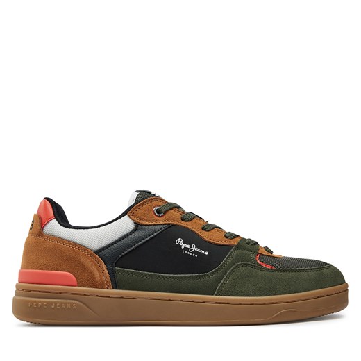 Sneakersy Pepe Jeans Kore Skate M PMS00027 Khaki ze sklepu eobuwie.pl w kategorii Buty sportowe męskie - zdjęcie 177403301